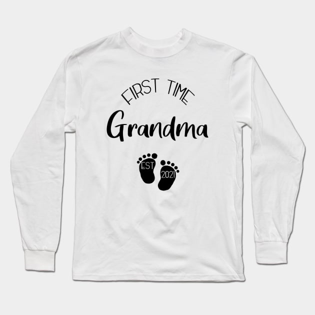 First time grandma | grandma 2021 Long Sleeve T-Shirt by Die Designwerkstatt